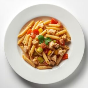 Penne, ratatouille & poulet